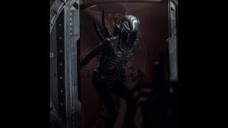 Alien Covenant All Xenomorph Scenes Hunting [upl. by Tyree209]