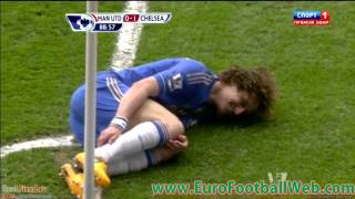 David Luiz LAUGHS IT UP after FAKING INJURY [upl. by Enicul]