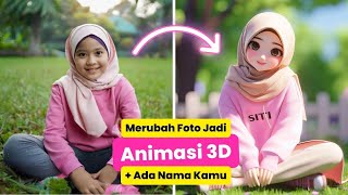 🔴RAHASIA Merubah Foto menjadi Karakter Animasi 3D menggunakan HP  Tutorial AI untuk Pemula [upl. by Charles]