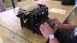 Typing Test  1911 Underwood 5 [upl. by Ducan]