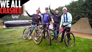 EVERYONE CRASHED IN A HUGE MTB COMPOUND SESSION [upl. by Broida]