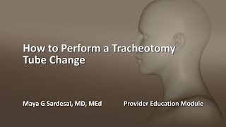 How to Perform a Tracheotomy Tube Change [upl. by Ainyt]