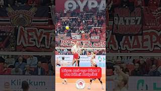 🔴🏐🔥 Πάρτι από την Θύρα 7 στο Βόλεϊ 💥 gate7 olympiacos olympiacossfp [upl. by Delfeena]