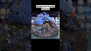 Stormraven Gunship Diorama paint painting warhammer40k wh40k warhammer spacemarines 40k [upl. by Gerrit370]