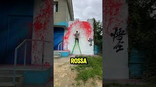 Un Graffito Epico di una Scimmia Arte Urbana Straordinaria 🎨🐒 shorts virale perte [upl. by Joappa]