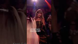 Karol G dancing with Taylor and Camila at VMAs 2024 taylorswift karolg camilacabello vmas2024 [upl. by Arvin]