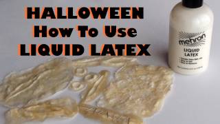 Halloween  Liquid Latex  How to use it amp make your own prosthetics [upl. by Nemlaz]