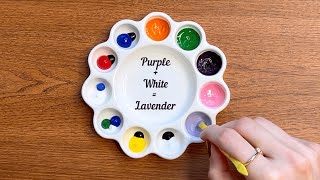 Creating 11 Stunning New Acrylic Colors Colour Mixing Tutorial for Beginners colormixing [upl. by Ailugram]