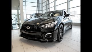 2014 Infiniti Q50S AWD custom showroom car review  lots modified lets take a long look [upl. by Erleena]