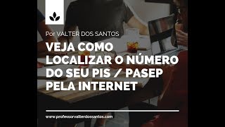 VEJA COMO LOCALIZAR O NÚMERO DO SEU PISPASEP PELA INTERNET [upl. by Okimuy]