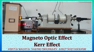 Magneto Optic Effect or Kerr Effect [upl. by Haslam]