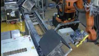 Handling of dishwater housings with a KUKA robot [upl. by Artim]