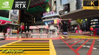 4K HDR Cyberpunk 2077 Best Ultra Realistic NextGen Optimized Path Tracing Modded Graphics 2024 [upl. by Nauquf]