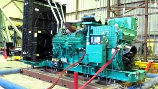 A highrange Cummins Generator in a Seismic Shaker Test [upl. by Aisinut370]