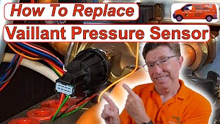 How To Replace a Vaillant Water Pressure Sensor F75 in the Display Step by Step Instructions [upl. by Nylarad]