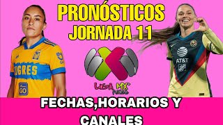 JORNADA 11 LIGA MX FEMENIL CLAUSURA 2024 FECHAS HORARIOS Y CANALES [upl. by Eiramnwad]