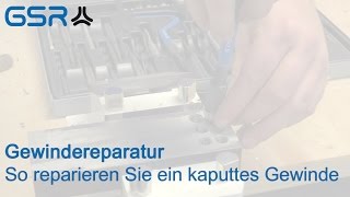 Gewindereparatur  So reparieren Sie ein kaputtes Gewinde [upl. by Ekenna]