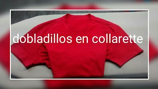 Dobladillos en Collarette  Tips de Costura  Vídeo sugerido [upl. by Sharla]