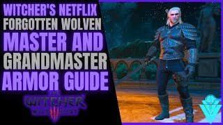 The Witcher 3 Netflix Forgotten Wolver Armor Mastercrafted And Grandmaster Armors Guide [upl. by Ethan]