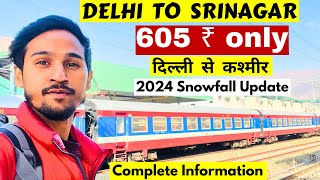 Delhi To Srinagar 2024  Delhi To Kashmir By Train  Banihal To Srinagar Train  Udhampur To Banihal [upl. by Domini509]