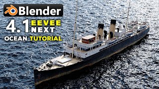 Blender 41 Secret Create Stunning Massive Ocean in Minutes🔥 [upl. by Trab]