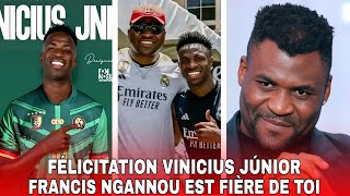 🔴 FRANCIS NGANNOU FÉLICITE VINICIUS JÚNIOR  Je suis fière de toi mon frère camerounais [upl. by Otirecul630]