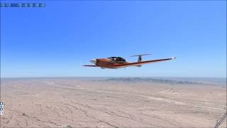 XPlane 11 Aerobask Pipistrel Panthera v3  Scottsdale Arizona to Blythe California Pt 2 of 4 [upl. by Ellatsyrc740]