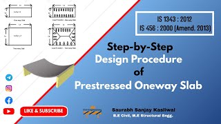 Design Procedure of Oneway Prestressed Concrete Slab [upl. by Fronia]