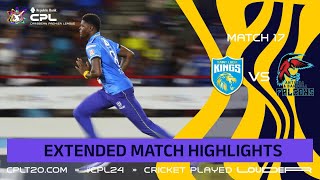 Extended Highlights  St Lucia Kings vs Antigua and Barbuda Falcons  CPL 2024 [upl. by Lehplar522]