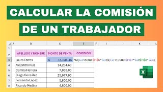 ✅¿Cómo calcular las comisiones por ventas en Excel🔴3 Ejemplos prácticos🔴 [upl. by Adamsen]