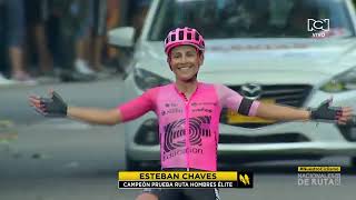 Así cruzó Esteban Chaves la meta para coronarse campeón de ruta [upl. by Yleoj152]