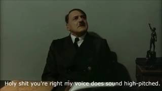 Hitler is informed his voice is high pitched [upl. by Ahsyla]