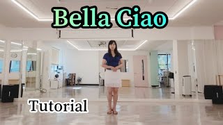 Bella Ciao Line Dance Phrased Improver Tutorial 💃💃 [upl. by Caesar]