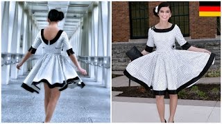 50 iger Jahre Kleid selber nähen  Vivienne Schnittmuster  Nähtutorial  Frocks amp Frolics [upl. by Nelyt]