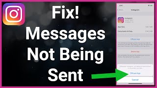 Fix Instagram Messages Not Sending [upl. by Idnahs855]