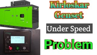 Kirloskar Genset under speed problem  How to fix a kirloskar genset under speed problem [upl. by Ardnat]