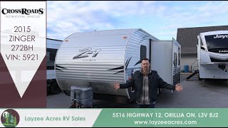 2015 Crossroads Zinger 272BH Vin 5921  Layzee Acres RV Sales [upl. by Ellerret]