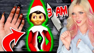 DO NOT CUT OPEN HAUNTED ELF ON THE SHELF DOLL AT 3AMbad idea [upl. by Nerb270]