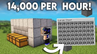 Minecraft Easiest Cobblestone Farm 121  Cobblestone Farm Tutorial Minecraft Java amp Bedrock [upl. by Marlane]