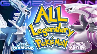 All Legendary Pokémon Locations in Brilliant Diamond amp Shining Pearl Guide amp Walkthrough [upl. by Ereynihc]