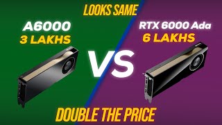 Nvidia Ampere vs Ada Lovelace Architecture Ft RTX A6000 vs RTX 6000 Ada  Benchmarks TheMVP [upl. by Yancey]