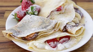 How to Make Crepes  French Crepe Recipe [upl. by Hassin]