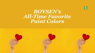 Boysens AllTime Favorite Paint Colors [upl. by Furr]