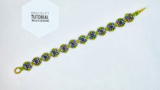 Lavender Bead Bracelet 💎 beadingtutorial diy [upl. by Nomma]