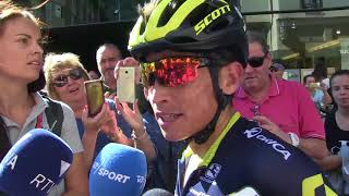 Esteban Chaves  Interview after the stage  Stage 3  Tour of Spain  La Vuelta Espana [upl. by Hsilgne369]