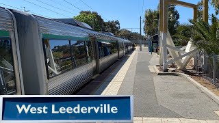 Trains at West Leederville Station [upl. by Kcitrap352]