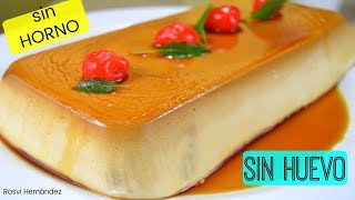 FLAN DE QUESO SIN HORNO Y SIN HUEVO CREMOSO ROSVI HERNANDEZ [upl. by Drofiar144]