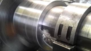 TREPANNING DUPLEX F55 STAINLESS 12quot BORE 11quot LONG [upl. by Galatia]