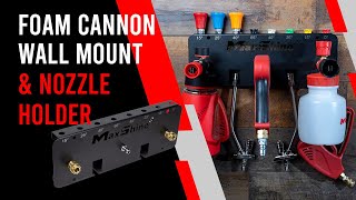 Foam Cannon Wall Mount and Nozzle Holder  Store All Your Pressure Washing Tools [upl. by Iatnohs]