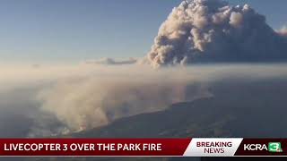 WATCH  LiveCopter 3 is over the Park Fire in Butte County which has become Californias largest… [upl. by Simmonds]